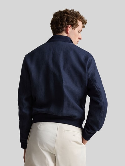 Polo Ralph Lauren Bluzon o kroju regular fit z czystego lnu z naszywanymi kieszeniami Ciemnoniebieski 5