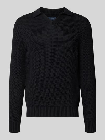 MCNEAL Strickpullover mit gerippten Abschlüssen Black 2