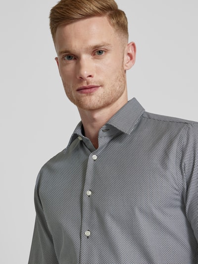 JOOP! Collection Slim Fit Business-Hemd mit Kentkragen Modell 'Pierce' Black 3