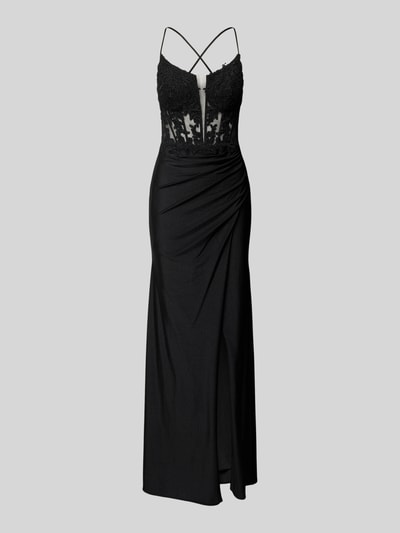 Hey Kyla Semi-transparante avondjurk met kant Zwart - 2