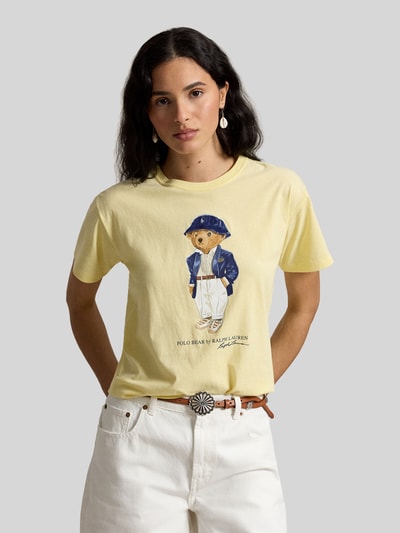 Polo Ralph Lauren Regular Fit T-Shirt mit Polo-Bear-Print GELB 4