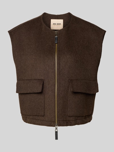 MOS MOSH Gilet met ritssluiting Chocoladebruin - 2