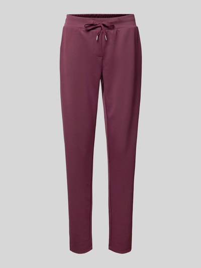 Soyaconcept Slim Fit Sweatpants mit Tunnelzug Modell 'BANU' Bordeaux 2