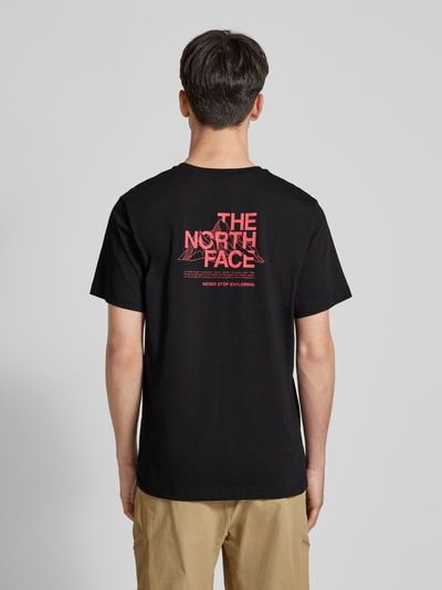 The North Face T-Shirt mit Label-Print Black 5