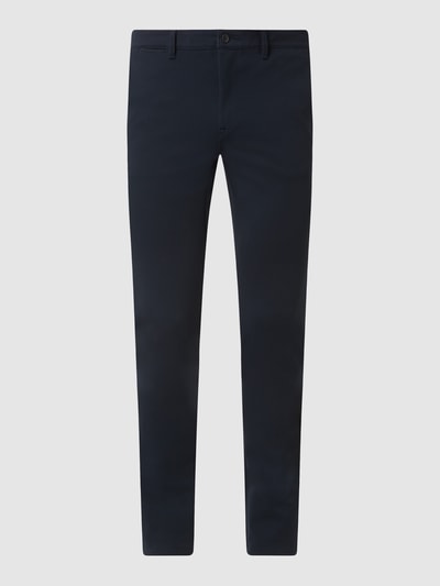 BOSS Orange Extra slim fit chino met stretch, model 'Schino' Donkerblauw gemêleerd - 2