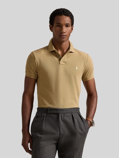 Polo Ralph Lauren Slim Fit Poloshirt aus reiner Baumwolle  Senf 4