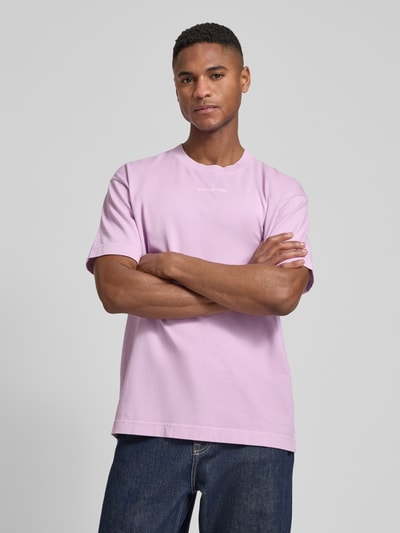 Marc O'Polo Relaxed Fit T-Shirt aus reiner Baumwolle Flieder 4