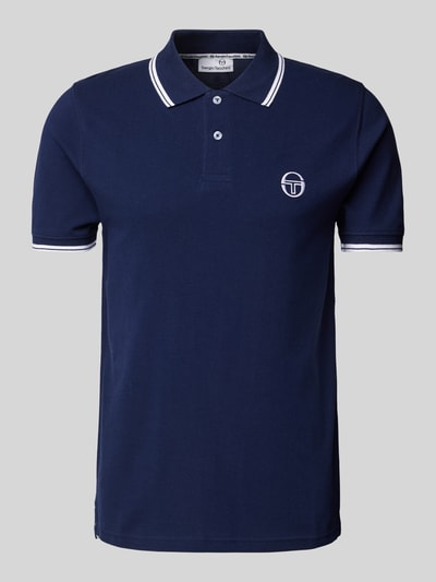 SERGIO TACCHINI Regular fit poloshirt met logostitching, model 'SERGIO' Marineblauw - 2