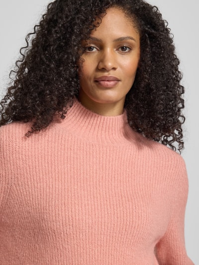 Christian Berg Woman Strickpullover mit Stehkragen Altrosa 3