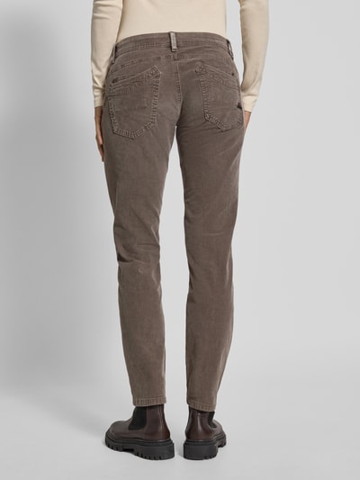 Buena Vista Corduroy broek in 5-pocketmodel met knoopsluiting, model 'MALIBU' Taupe - 5