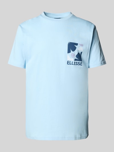 Ellesse T-shirt met labelprint, model 'IMPRONTA' Lichtblauw - 2
