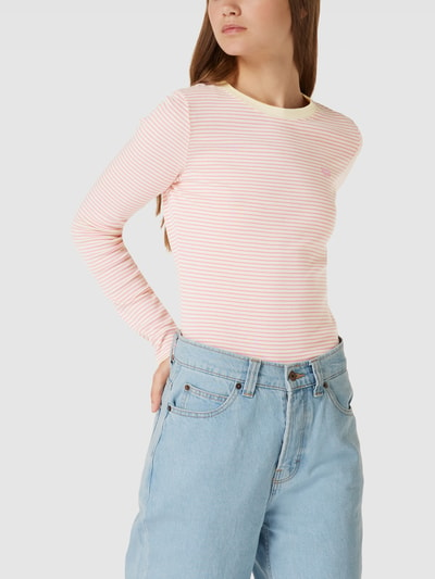 Levi's® Longsleeve mit Streifenmuster Modell 'BABY' Rosa 4