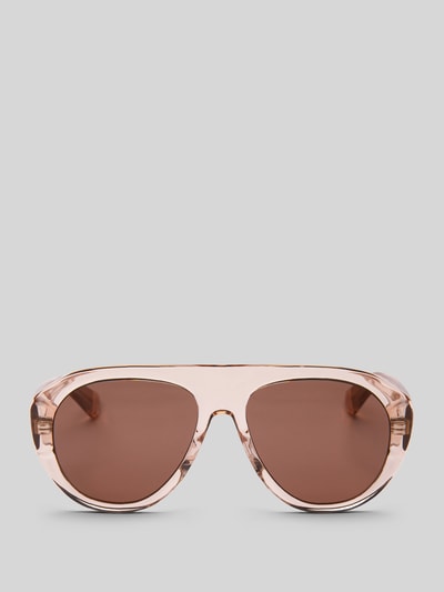 MessyWeekend Tropfenförmige Sonnenbrille Modell 'MICK' Rosa 1