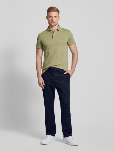 Tommy Hilfiger Regular fit chino met ceintuurlussen, model 'MERCER 1985' Marineblauw - 1