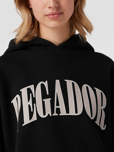 Pegador Oversized Hoodie mit Label-Print Black 3