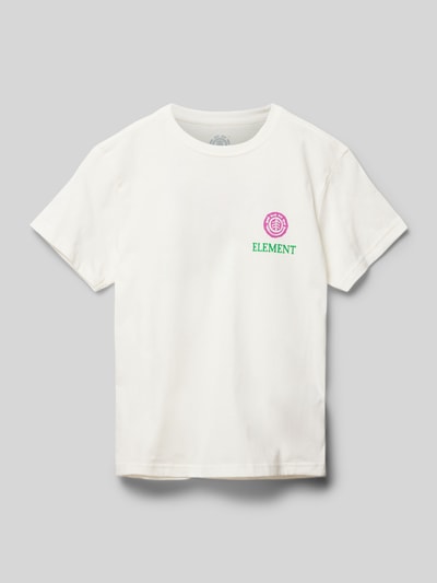 Element T-Shirt mit Rundhalsausschnitt Modell 'FOSSIBLE' Offwhite 1