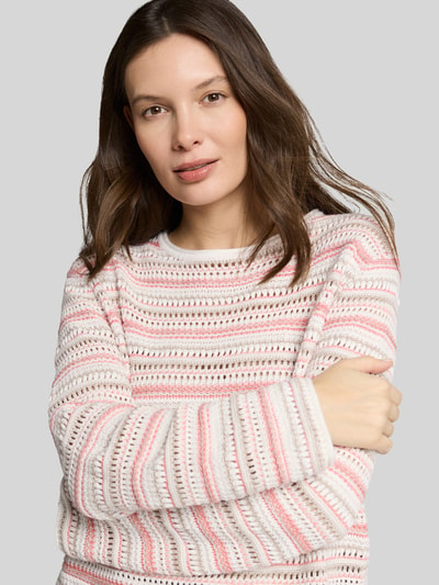 Tom Tailor Regular Fit Pullover aus reiner Baumwolle Koralle 3