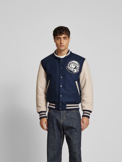 Billionaire Boys Club College-Jacke mit Druckknopfleiste Marine 4