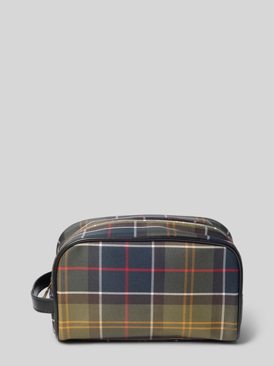 Barbour Kulturbeutel mit Logo-Patch Khaki 3