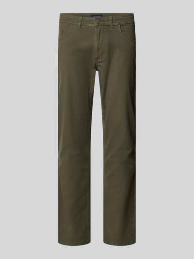 Christian Berg Men Jeansy o kroju slim fit w 5 kieszeni Trzcinowy 2