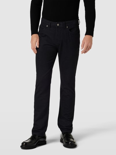 Christian Berg Men Stoffen broek met 5-pocketmodel Marineblauw - 4