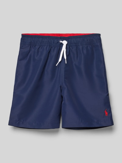 Polo Ralph Lauren Kids Badeshorts mit Label-Stitching Modell 'TRAVLR' Marine 1