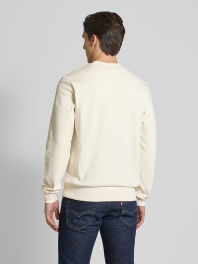 Lacoste Sweatshirt mit Label-Badge Offwhite 5