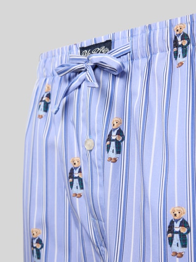 Polo Ralph Lauren Underwear Korte pyjamabroek met elastische band Blauw - 2