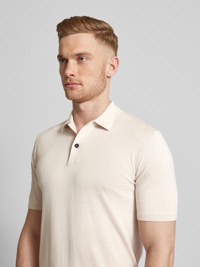 CK Calvin Klein Regular fit poloshirt in effen design Zand - 3