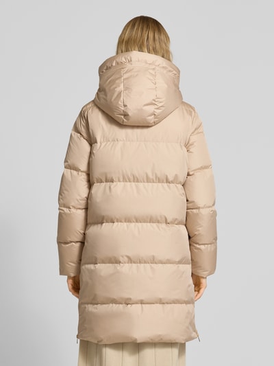 Rich & Royal Płaszcz pikowany z wypełnieniem puchem oraz zamkiem błyskawicznym dwustronnym Piaskowy 5