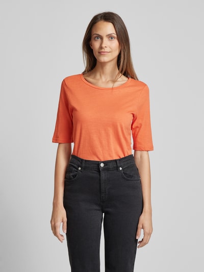 Soyaconcept T-Shirt mit Rundhalsausschnitt Modell 'Babette' Orange 4