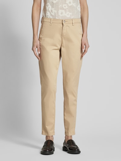 MAC Slim fit chino met verkort model, model 'TURN UP' Beige - 4