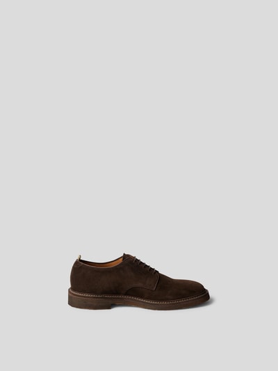 Officine Creative Derby-Schuhe aus Veloursleder Dunkelbraun 4