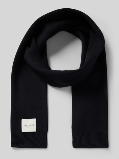 Profuomo Schal mit Label-Detail Marine 1