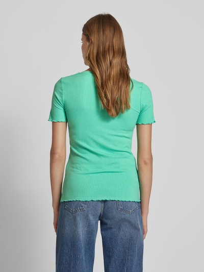 Kaffe T-shirt met geschulpte zoom Groen - 5