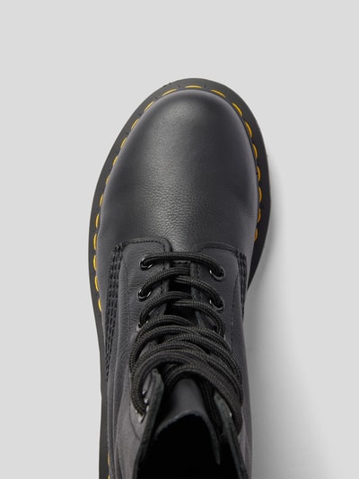 Dr. Martens Schnürboots mit Kontrastnaht Black 6