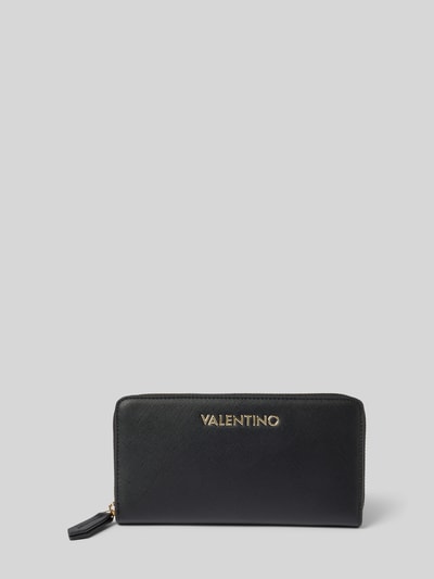 VALENTINO BAGS Portfel z detalem z logo model ‘ZERO’ Czarny 1