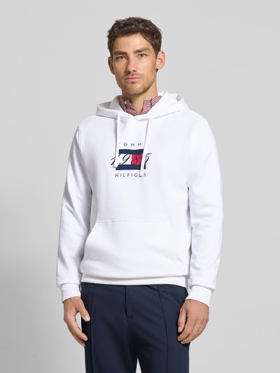 Tommy Hilfiger Regular fit hoodie van puur katoen Wit - 4