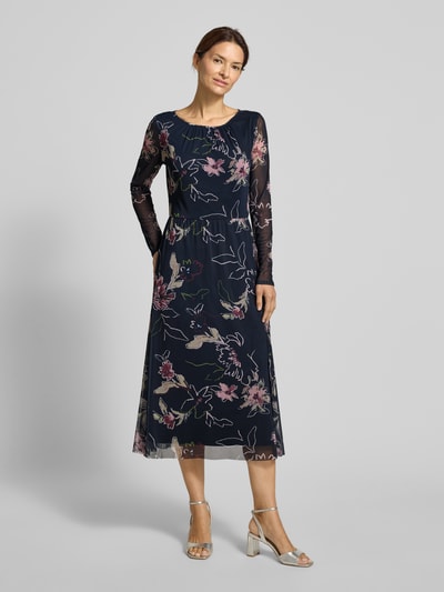 Tom Tailor Tailliertes Freizeitkleid aus Mesh Marine 4