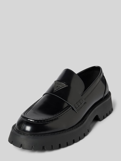 Guess Loafers aus Leder-Mix Modell 'Gorizia' Black 1