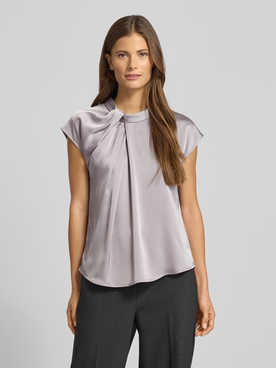 Neo Noir Blusenshirt mit Stehkragen Mittelgrau 4