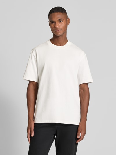 HUGO Relaxed Fit T-Shirt aus reiner Baumwolle Modell 'DAPOLINO' Offwhite 4