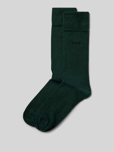 BOSS Sokken van katoenmix in een set van 2 paar Donkergroen - 1