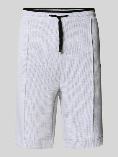 BOSS Green Regular Fit Sportshorts mit Baumwolle Weiss 2