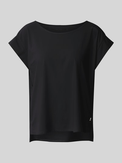 Raffaello Rossi T-Shirt mit Label-Applikation Modell 'GRIT' Black 2