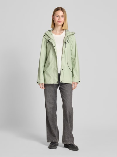 Ragwear Regenjacke mit Kapuze und Pattentaschen Modell 'Meast Rainy' Schilf 1