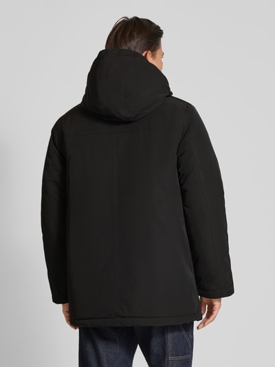 Les Deux Jack met opstaande kraag, model 'Darius' Zwart - 5