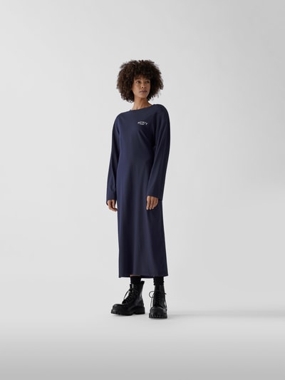 ROTATE BIRGER CHRISTENSEN Sweatkleid mit Label-Stitching Dunkelblau 4