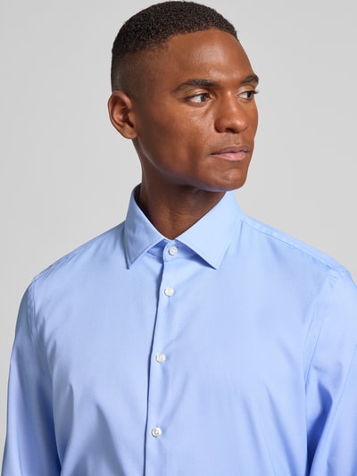 Jake*s Slim Fit Business-Hemd mit extra langem Arm Bleu 3