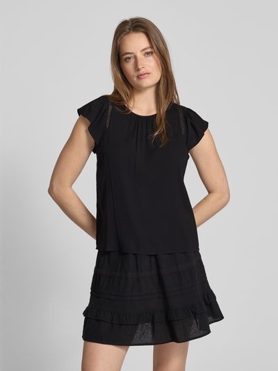 Vero Moda Regular Fit Blusentop aus Viskose-Mix Modell 'BELLA' Black 4